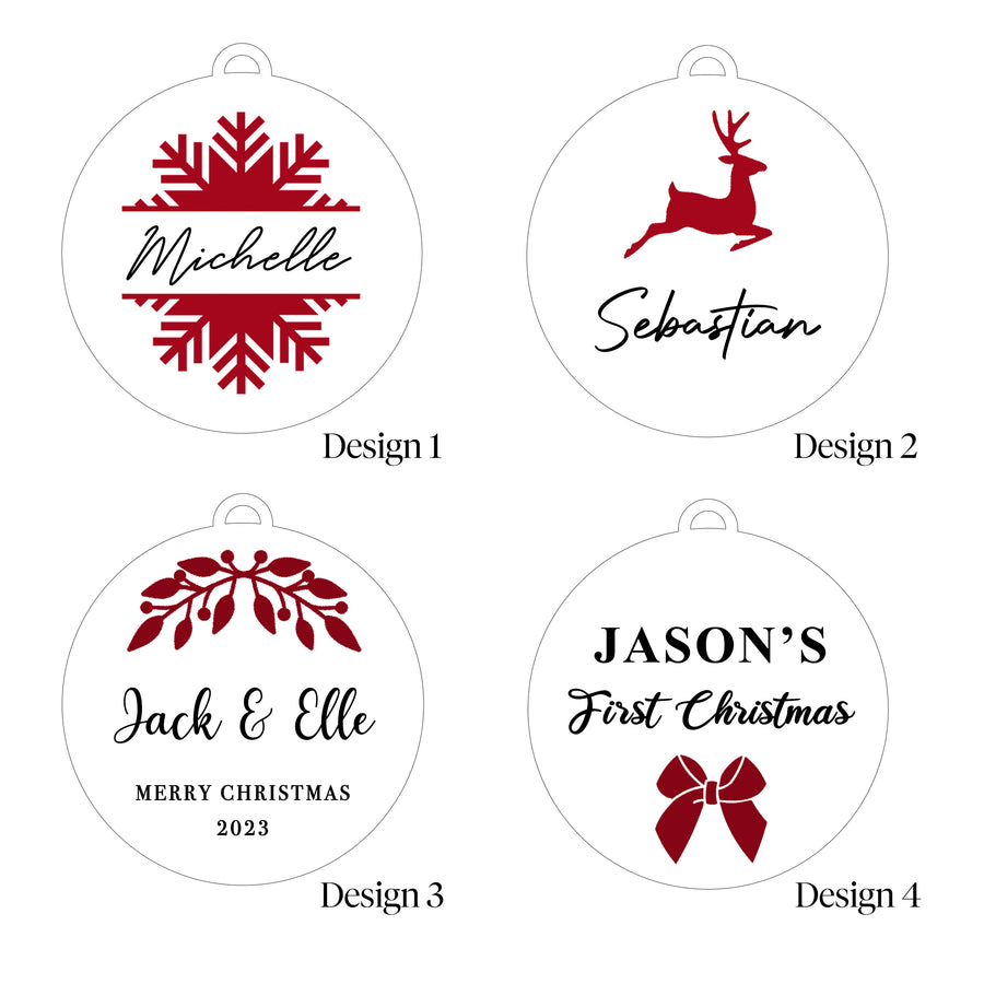 Christmas Ornaments | Acrylic Bauble | Premium Collection