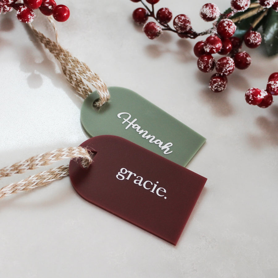 Christmas | Kids Gift Tags | Acrylic set of 4