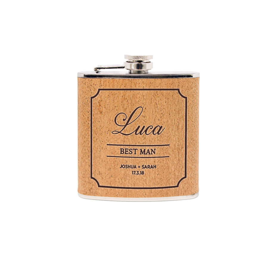 Wooden Hipflask