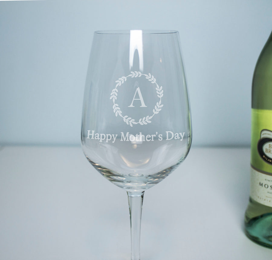 Mother's Day Wine Glass