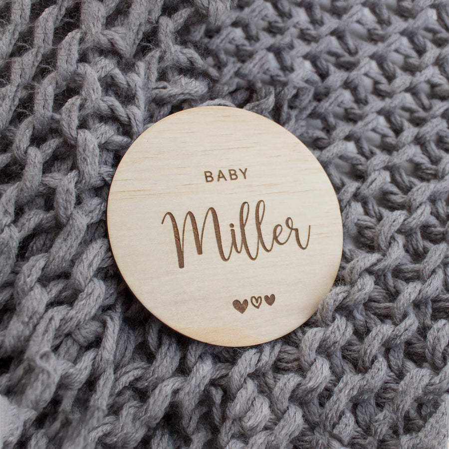 Baby Milestone Cards Set | Wooden | Love Collection