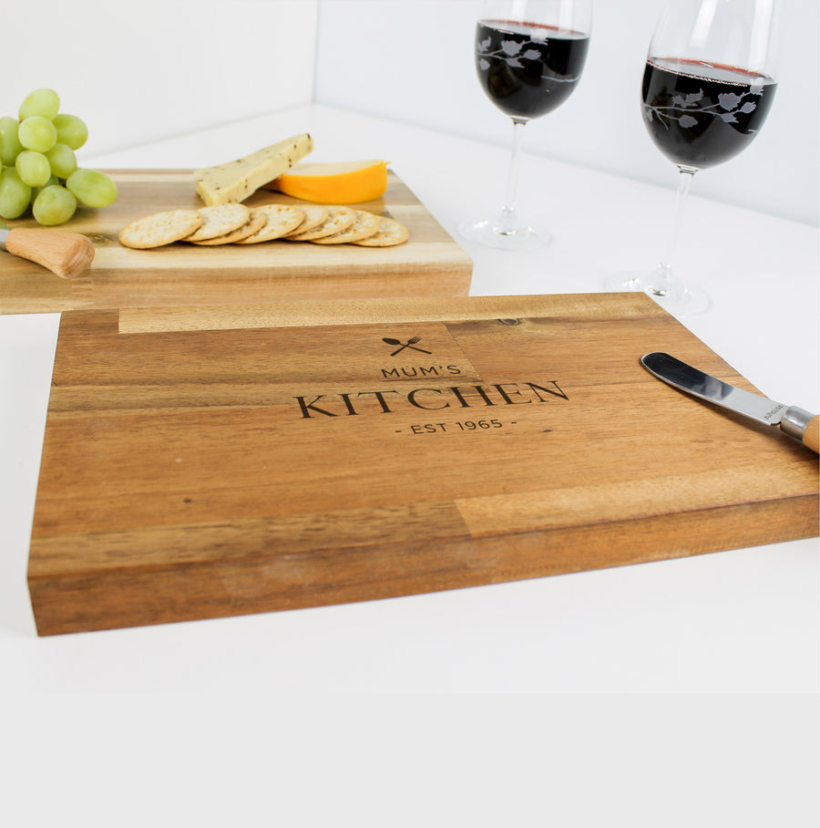 Mother's Day Chopping Board | Acacia - Stained