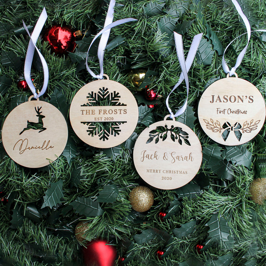 Christmas Ornament | Wooden Bauble | Premium Collection