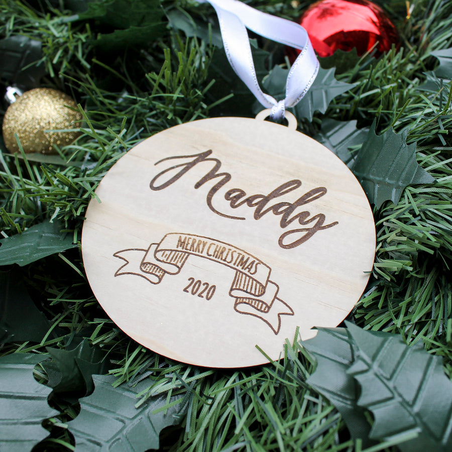 Christmas Ornament | Wooden Bauble