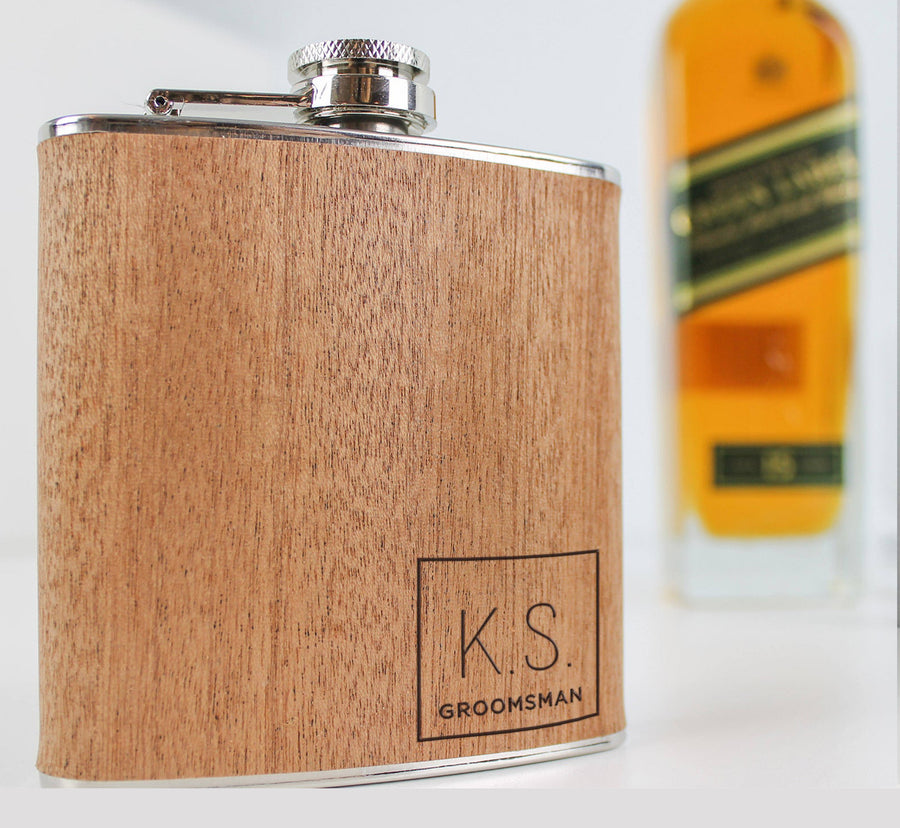 Wooden Hipflask